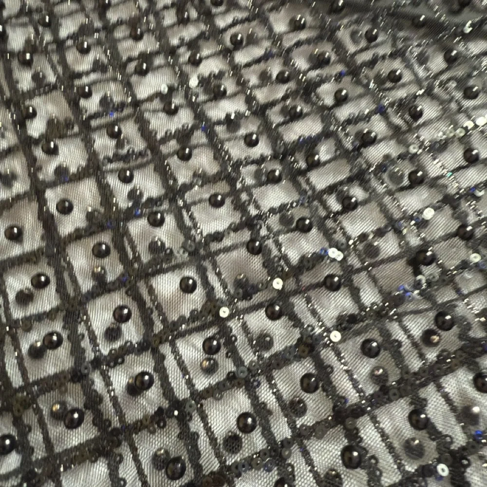 Julia Black Sequin Women's Blouse - Picture 3 of 6